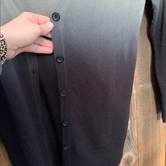 CHARLOTTE RUSSE black to grey ombré sweater - Picture 5 of 6